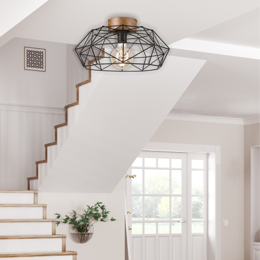 Brilagi - Lampa sufitowa WOODY BASKET 1xE27/60W/230V Ø 40 cm dąb