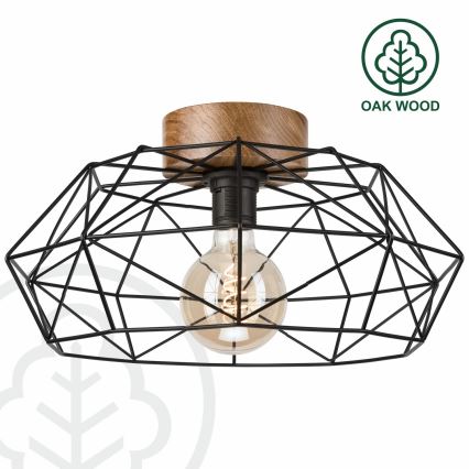 Brilagi - Lampa sufitowa WOODY BASKET 1xE27/60W/230V Ø 40 cm dąb