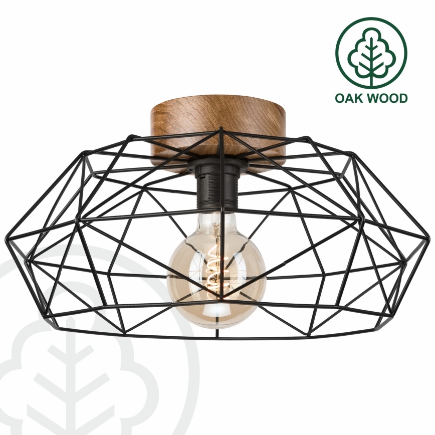 Brilagi - Lampa sufitowa WOODY BASKET 1xE27/60W/230V Ø 40 cm dąb