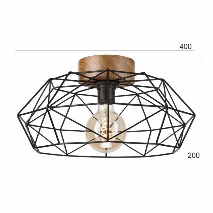 Brilagi - Lampa sufitowa WOODY BASKET 1xE27/60W/230V Ø 40 cm dąb