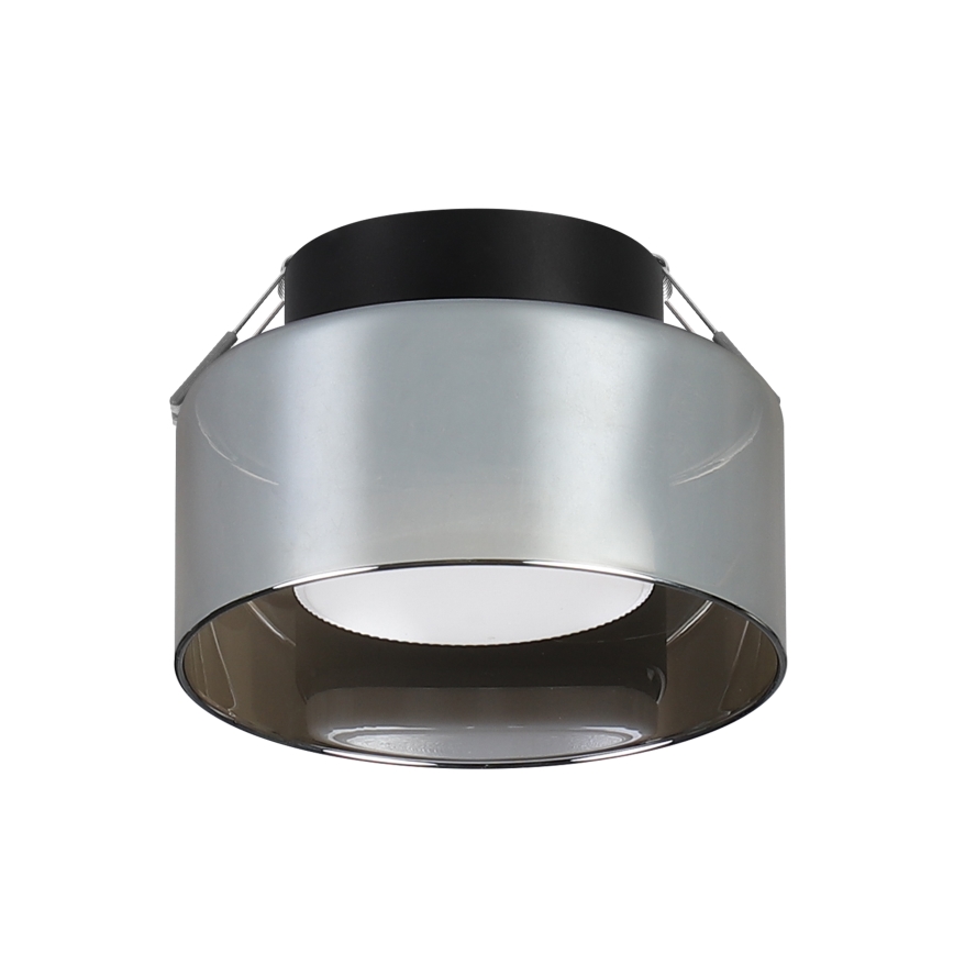 Brilagi - Oprawa sufitowa wpuszczana AURA LUX 1xGX53/30W/230V śr. 13 cm czarna/przydymiona