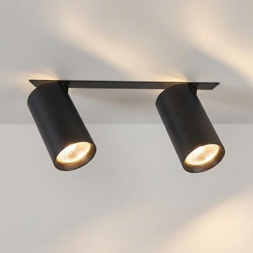 Brilagi - Oprawa sufitowa wpuszczana SELE 2xGU10/30W/230V czarna