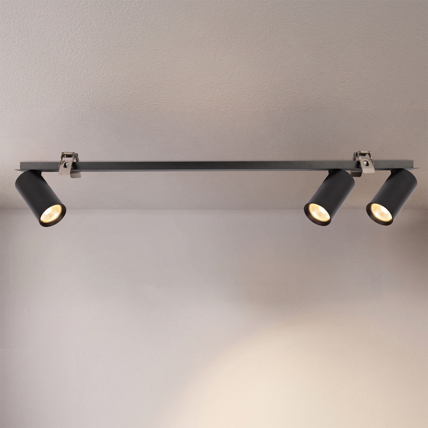Brilagi - Oprawa sufitowa wpuszczana SELE 3xGU10/30W/230V czarna