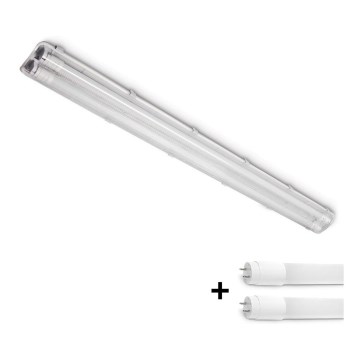Brilagi - oprawa świetlówkowa LED OPTIMA T8, techniczna, pyłoszczelna, 2xG13/18W/230V, 4000K, IP65, 128 cm