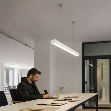 Brilagi - Lampa wisząca LED FULLDAY LED/20/30/40W/230V 2700/4000/6000K 120 cm biała