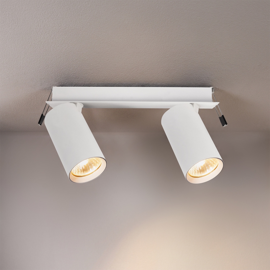 Brilagi - Oprawa wpuszczana SELE 2xGU10/30W/230V biała