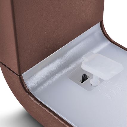 Brilagi - kinkiet zewnętrzny LED BARI LED/7W/230V 3000/4000/6000K brązowy IP54