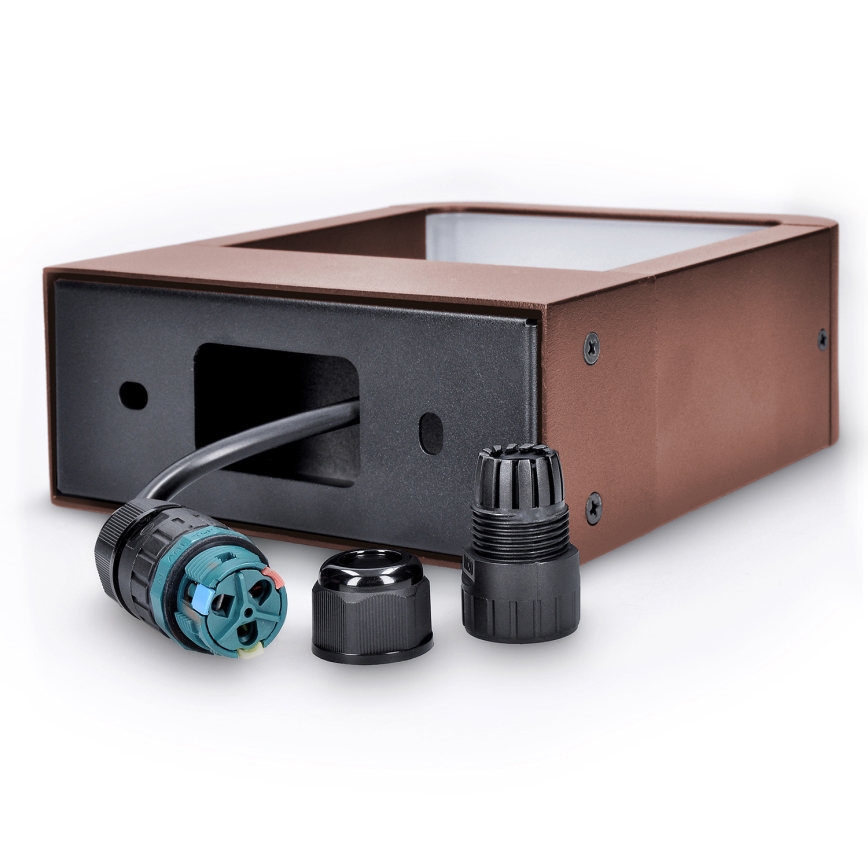 Brilagi - kinkiet zewnętrzny LED BARI LED/7W/230V 3000/4000/6000K brązowy IP54