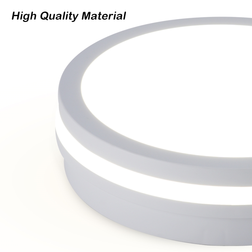 Brilagi - Zewnętrzny plafon LED z czujnikiem BENE LED/24W/230V śr. 26 cm biały IP54