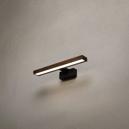 BRILAGI - LED Oświetlenie lustra łazienkowego 3 w 1 WOODY MIRROR LED/8W/230V 40 cm IP44 czarny/dąb orzech