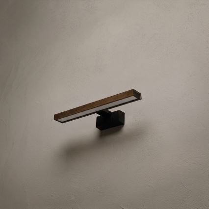 BRILAGI - LED Oświetlenie lustra łazienkowego 3 w 1 WOODY MIRROR LED/8W/230V 40 cm IP44 czarny/dąb orzech