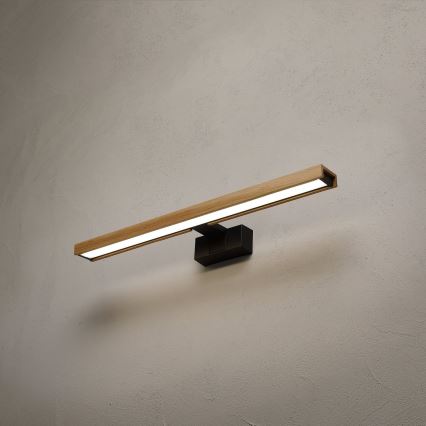 Brilagi - Oświetlenie LED do lustra łazienkowego 3 w 1 WOODY MIRROR LED/12W/230V 60 cm IP44 czarny/dąb