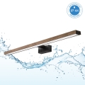 Brilagi - Oświetlenie LED do lustra łazienkowego 3 w 1 WOODY MIRROR LED/15W/230V 80 cm IP44 czarny/dąb orzechowy