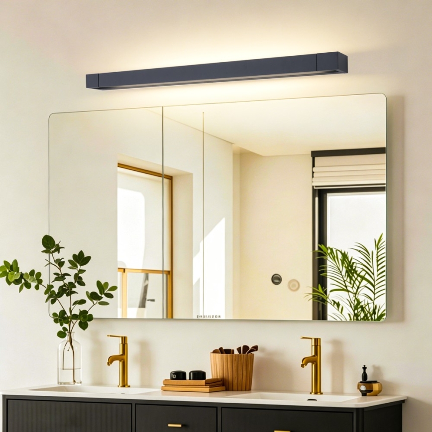 BRILAGI - LED oświetlenie łazienkowe do lustra AQUA LINE LED/20W/230V 80 cm IP44 czarne CRI 90