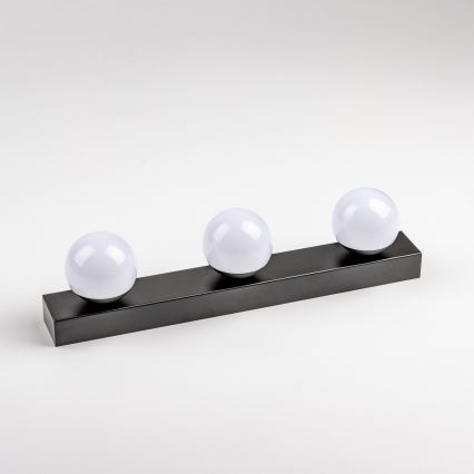 Brilagi - Oświetlenie LED lustra łazienkowego HOLLYWOOD 3xLED/3W/230V 39 cm IP44 czarny
