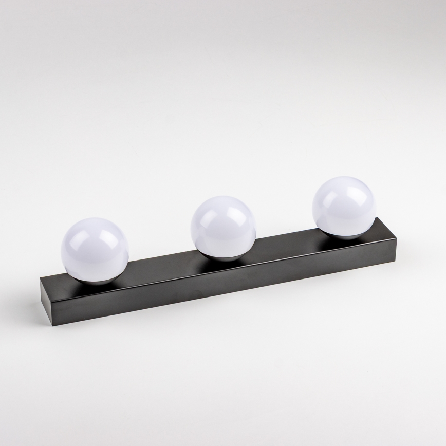 Brilagi - Oświetlenie LED lustra łazienkowego HOLLYWOOD 3xLED/3W/230V 39 cm IP44 czarny