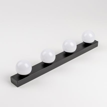 Brilagi - LED oświetlenie lustra łazienkowego HOLLYWOOD 4xLED/3W/230V 53 cm IP44 czarne