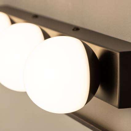 Brilagi - LED oświetlenie lustra łazienkowego HOLLYWOOD 4xLED/3W/230V 53 cm IP44 czarne