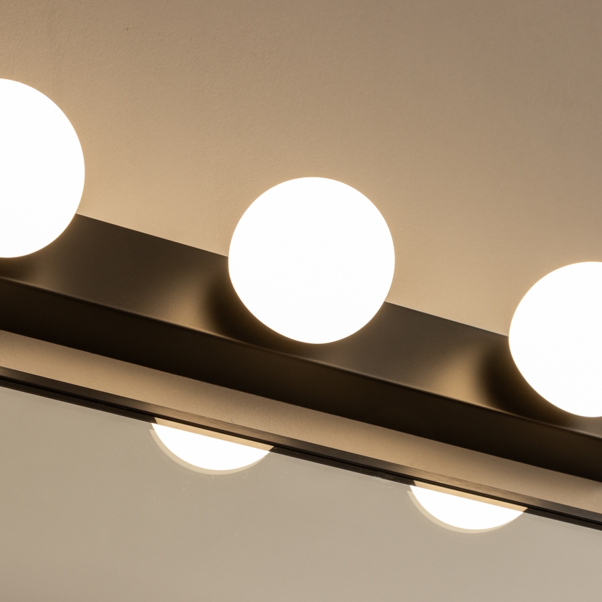 Brilagi - LED oświetlenie lustra łazienkowego HOLLYWOOD 4xLED/3W/230V 53 cm IP44 czarne