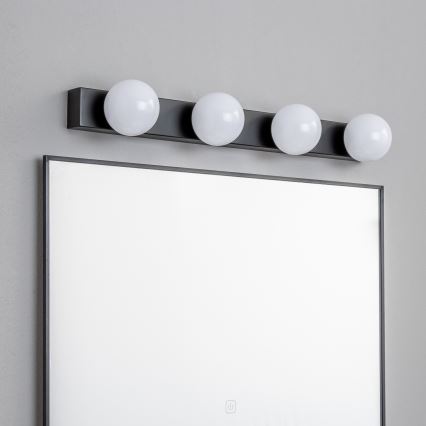 Brilagi - LED oświetlenie lustra łazienkowego HOLLYWOOD 4xLED/3W/230V 53 cm IP44 czarne