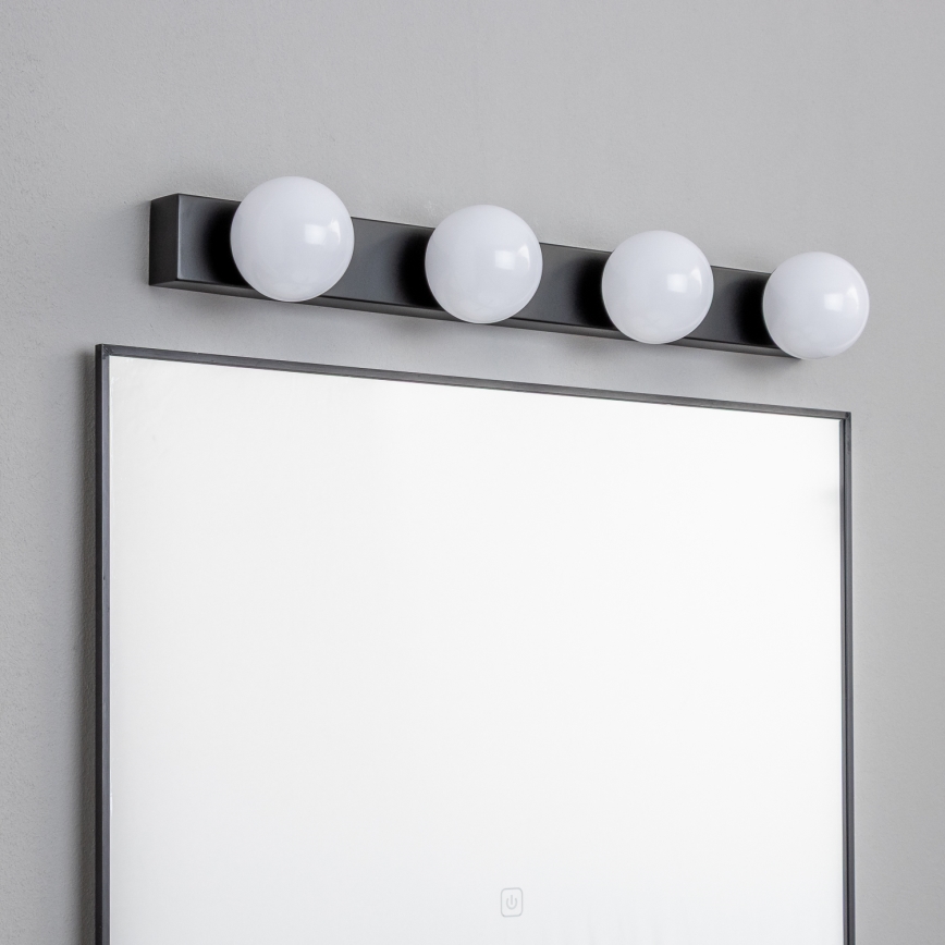 Brilagi - LED oświetlenie lustra łazienkowego HOLLYWOOD 4xLED/3W/230V 53 cm IP44 czarne