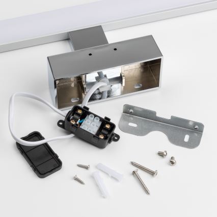 Brilagi - LED Oświetlenie łazienkowe do lustra 3 w 1 VESTRA LED/15W/230V 80 cm IP44 błyszczący chrom