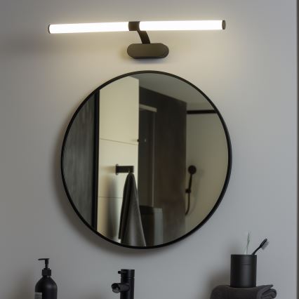 Brilagi - LED oświetlenie lustra łazienkowego 2 w 1 TUBEO LED/8W/230V 60 cm IP44 czarny