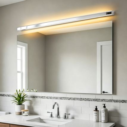 Brilagi - Oświetlenie LED do lustra łazienkowego AQUA LINE LED/36W/230V 120 cm IP44 błyszczący chrom CRI 90