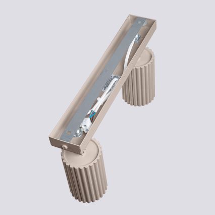 Brilagi - Oświetlenie punktowe CRESTO 2xGU10/10W/230V taupe