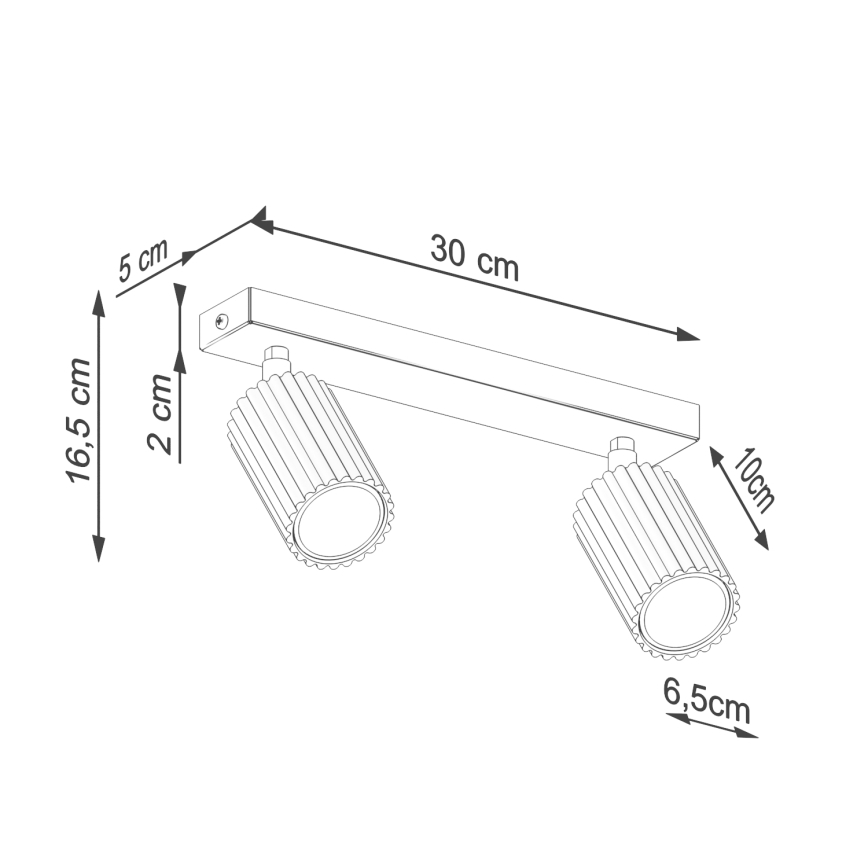 Brilagi - Oświetlenie punktowe CRESTO 2xGU10/10W/230V złote