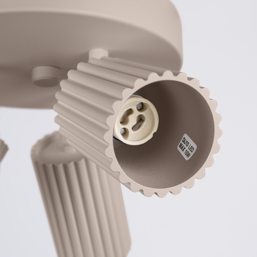 Brilagi - Oświetlenie punktowe CRESTO 3xGU10/10W/230V taupe