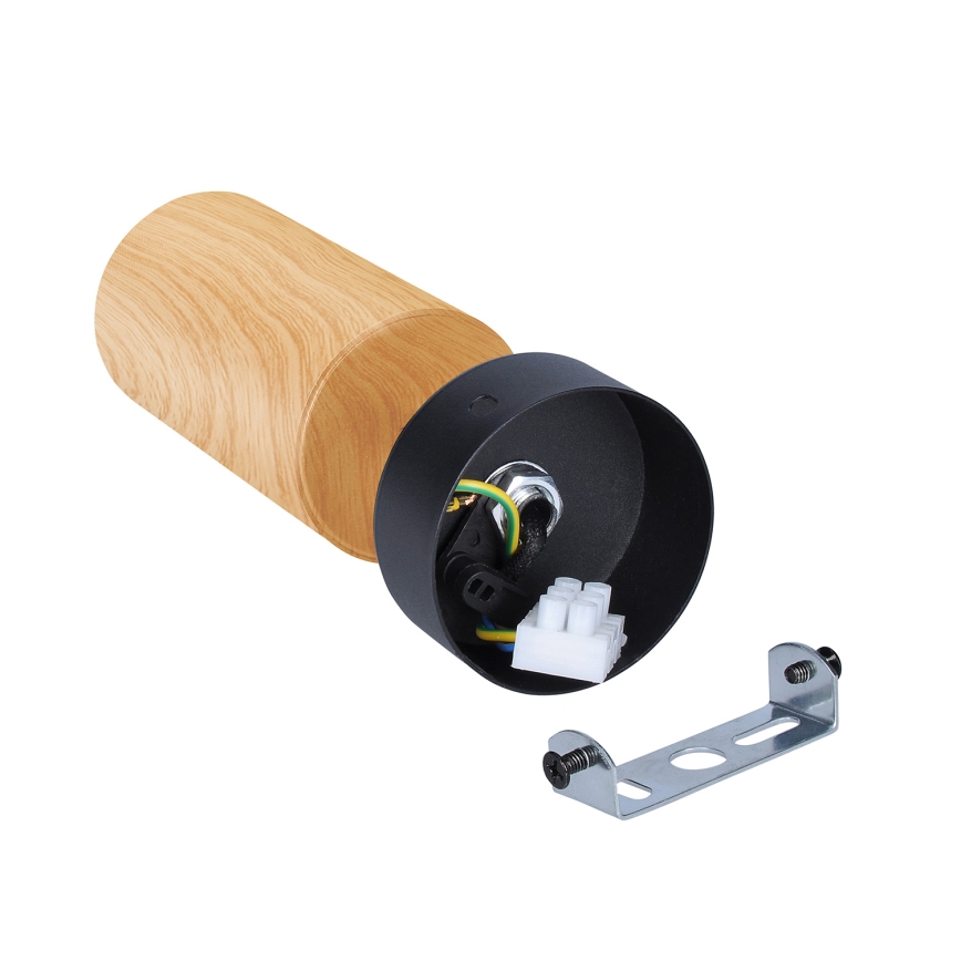 Brilagi - Oświetlenie punktowe SELE 1xGU10/30W/230V czarny/dekor dębu