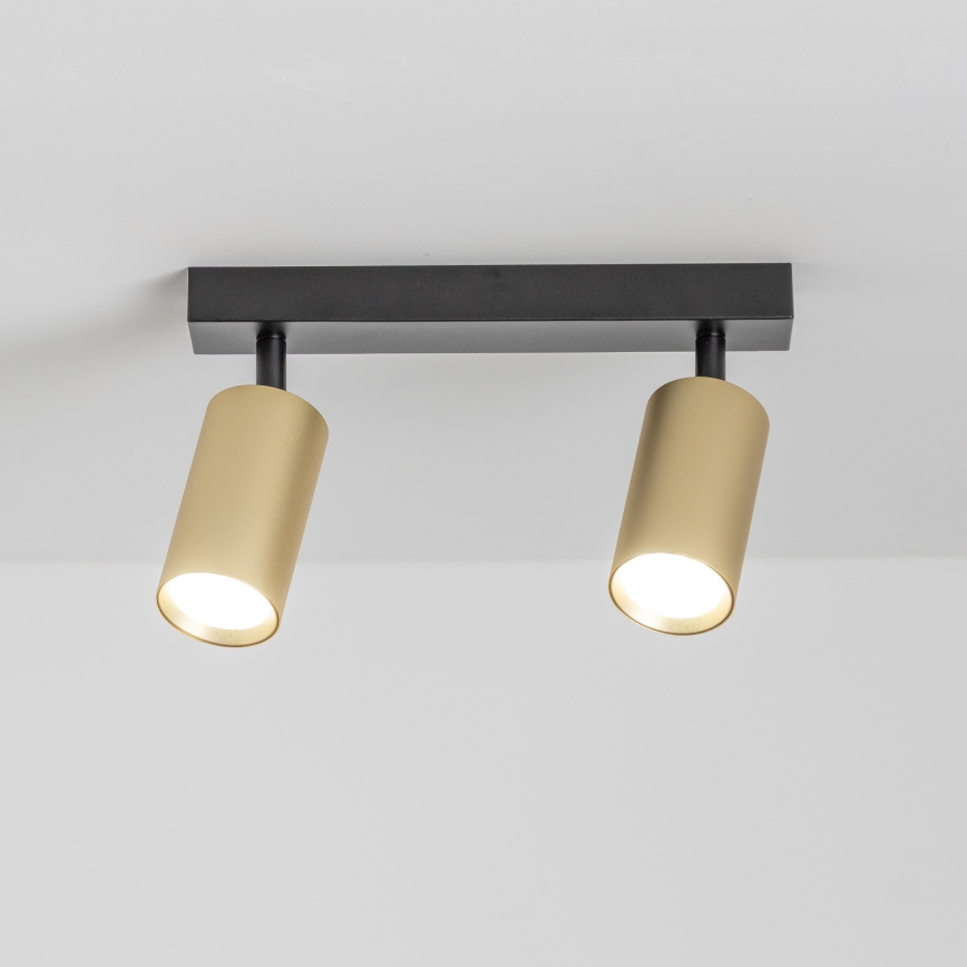 Brilagi - Oświetlenie punktowe SELE GOLDEN 2xGU10/30W/230V czarny/złoty