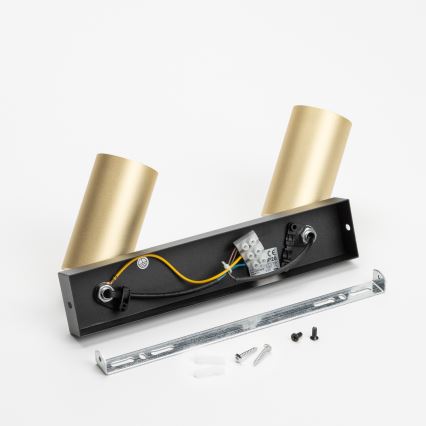 Brilagi - Oświetlenie punktowe SELE GOLDEN 2xGU10/30W/230V czarny/złoty