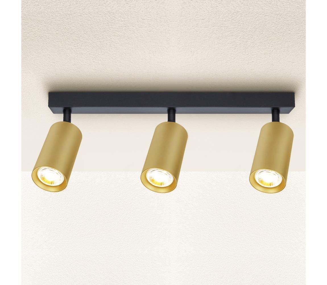 Brilagi - Oświetlenie punktowe SELE GOLDEN 3xGU10/30W/230V czarny/złoty