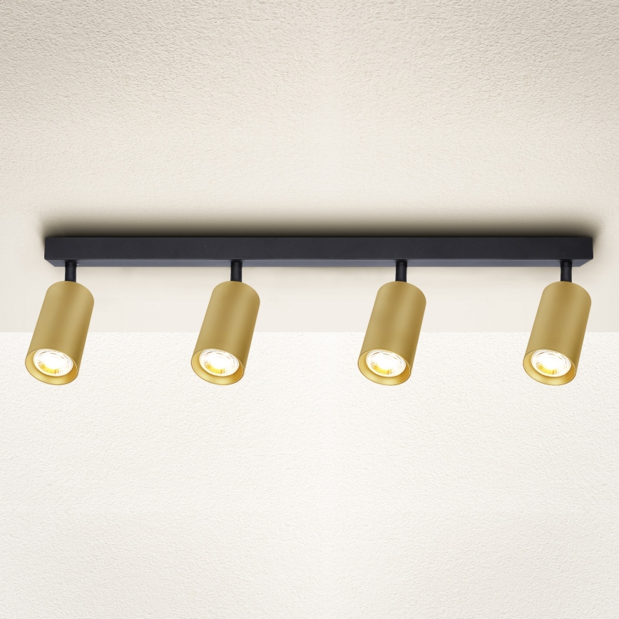 Brilagi - Oświetlenie punktowe SELE GOLDEN 4xGU10/30W/230V czarny/złoty