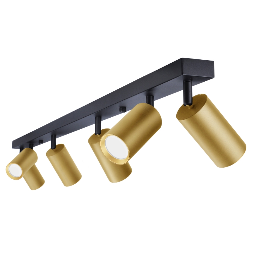 Brilagi - Oświetlenie punktowe SELE GOLDEN 6xGU10/30W/230V czarny/złoty