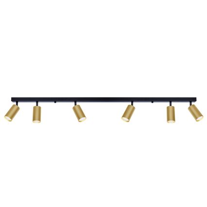 Brilagi - Oświetlenie punktowe SELE GOLDEN 6xGU10/30W/230V czarny/złoty