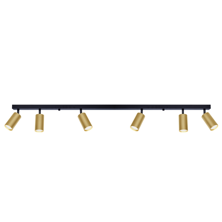Brilagi - Oświetlenie punktowe SELE GOLDEN 6xGU10/30W/230V czarny/złoty