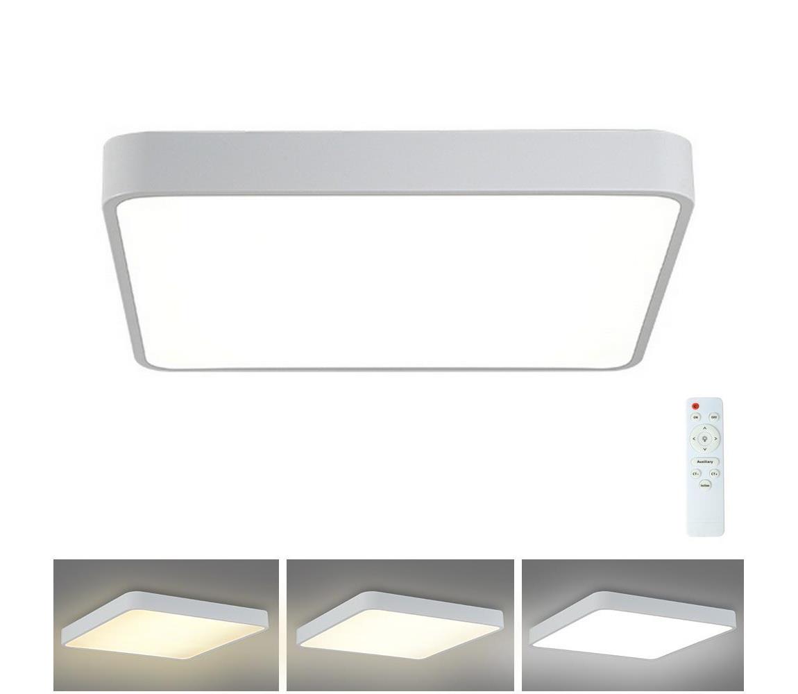Brilagi - Oświetlenie ściemnialne LED POOL LED/36W/230V 3000-6000K 40x40 cm białe + pilot