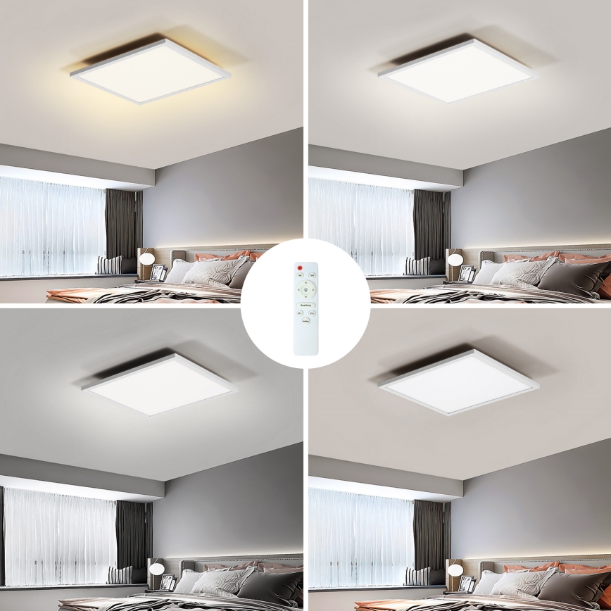Brilagi - LED Plafon ściemnialny SLIMFRAME LED/25W/230V 30x30 cm 3000-6000K biały + pilot zdalnego sterowania