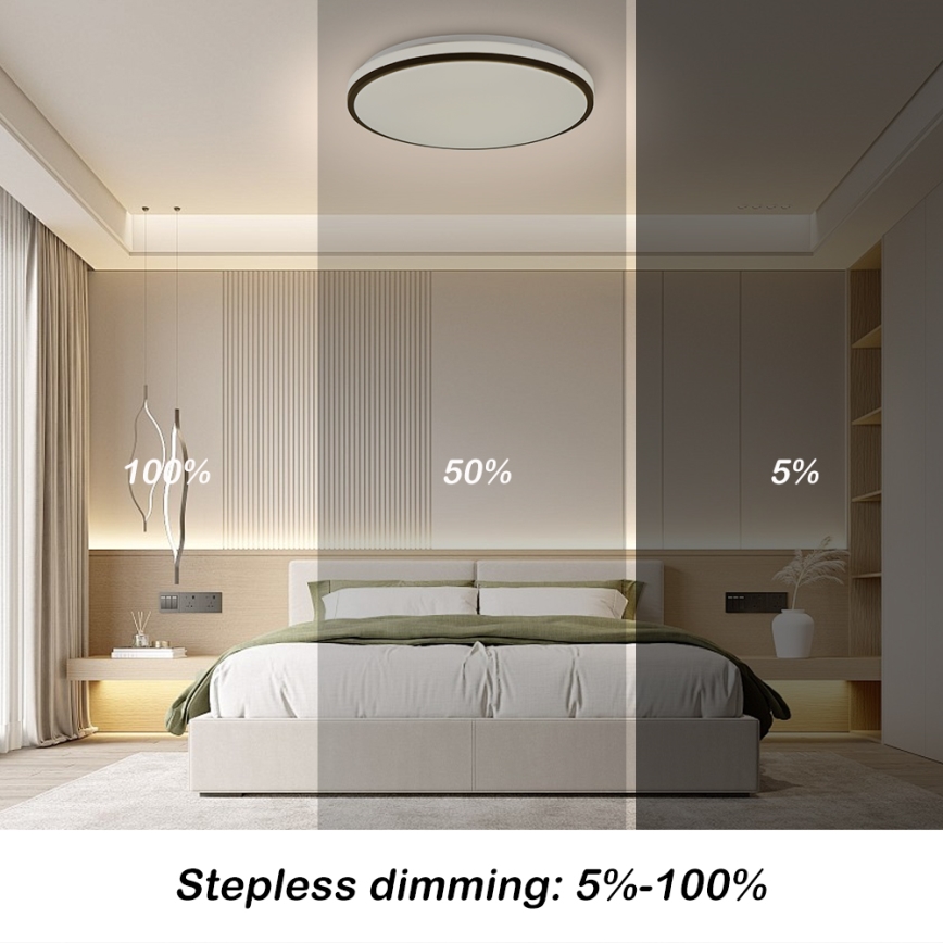 Brilagi - LED Plafon ściemnialny SMART LED/28W/230V 3000-6000K śr. 35 cm Wi-Fi Tuya + pilot zdalnego sterowania