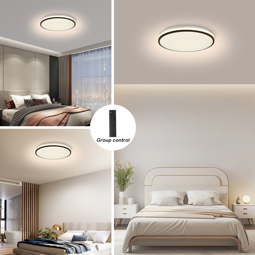 Brilagi - LED Plafon ściemnialny SMART LED/28W/230V 3000-6000K śr. 35 cm Wi-Fi Tuya + pilot zdalnego sterowania
