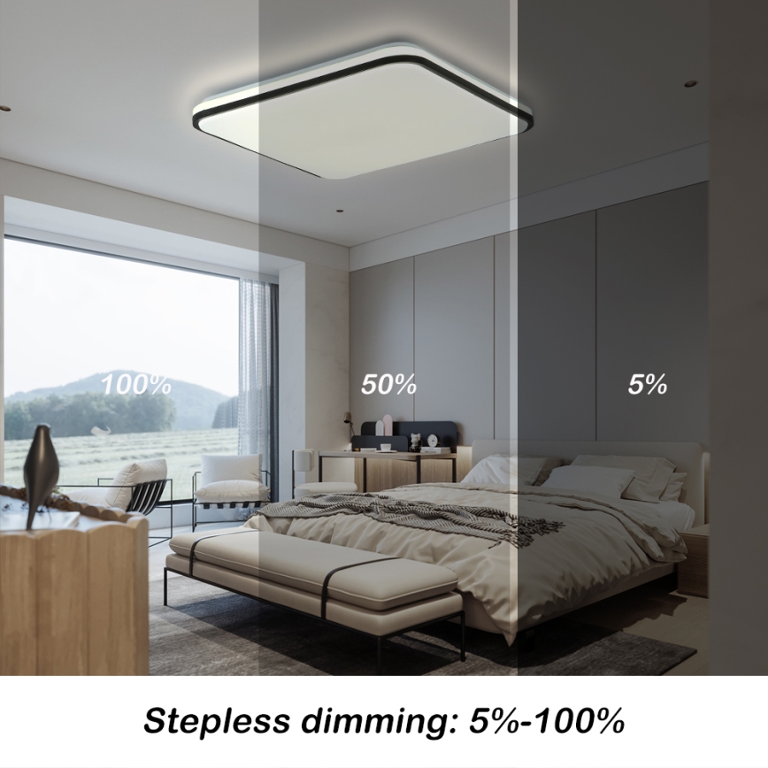 Brilagi - LED Plafon ściemnialny SMART LED/36W/230V 3000-6000K 45x45 cm Wi-Fi Tuya + pilot zdalnego sterowania