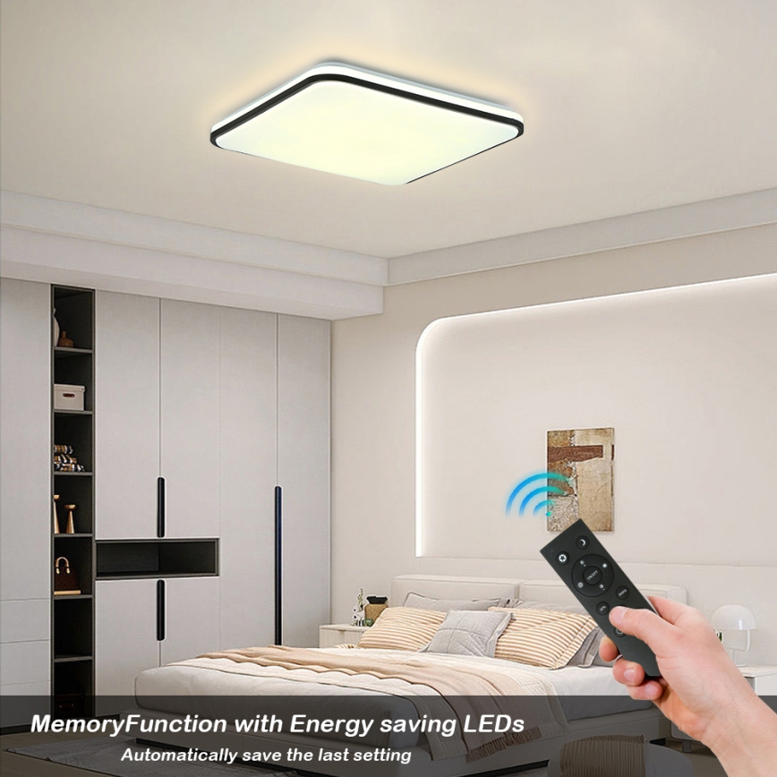 Brilagi - LED Plafon ściemnialny SMART LED/36W/230V 3000-6000K 45x45 cm Wi-Fi Tuya + pilot zdalnego sterowania