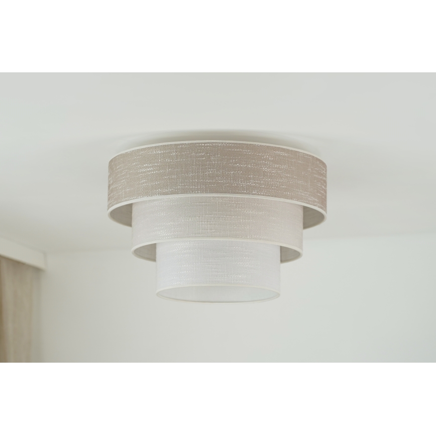 Brilagi - Plafon ALASKA LUNETA 1xE27/15W/230V śr. 45 cm szary/kremowy