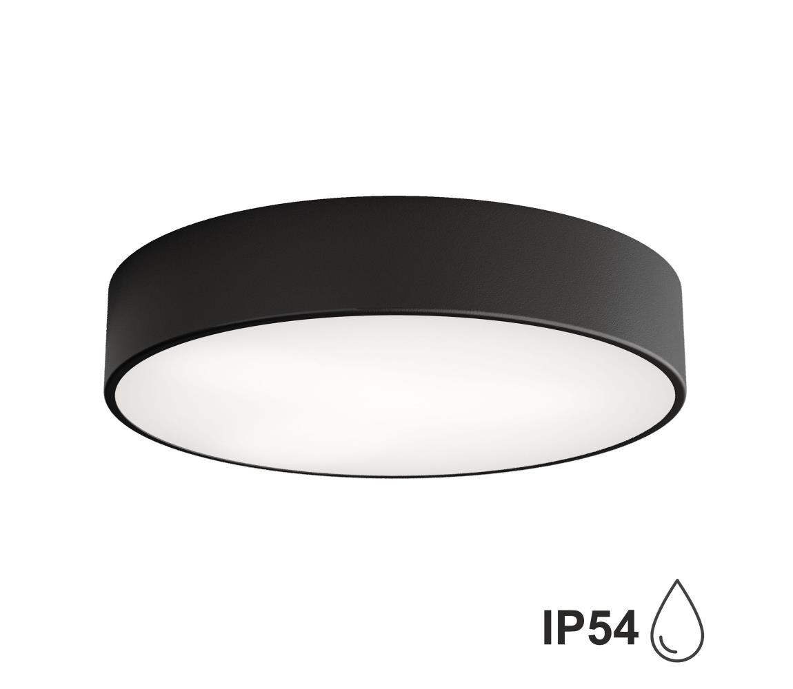 Brilagi - Plafon łazienkowy CLARE 3xE27/24W/230V śr. 40 cm czarny IP54