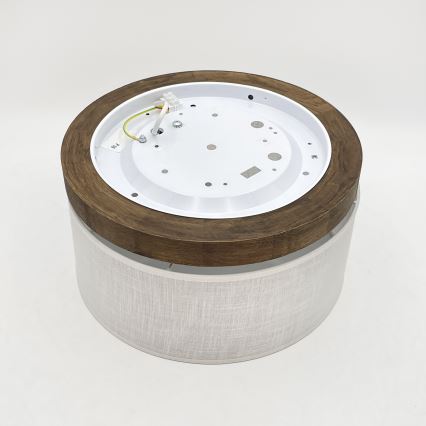 Brilagi - Plafon BELLADONNA 1xE27/15W/230V śr. 30 cm biały/dąb