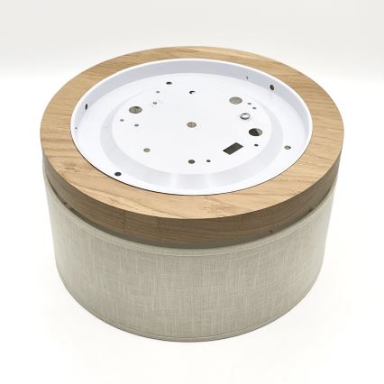 Brilagi - Plafon BELLADONNA 1xE27/15W/230V śr. 30 cm kremowy/dąb