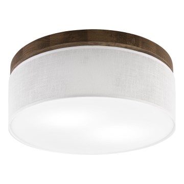Brilagi - Plafon BELLADONNA 2xE27/15W/230V śr. 40 cm biały/dąb